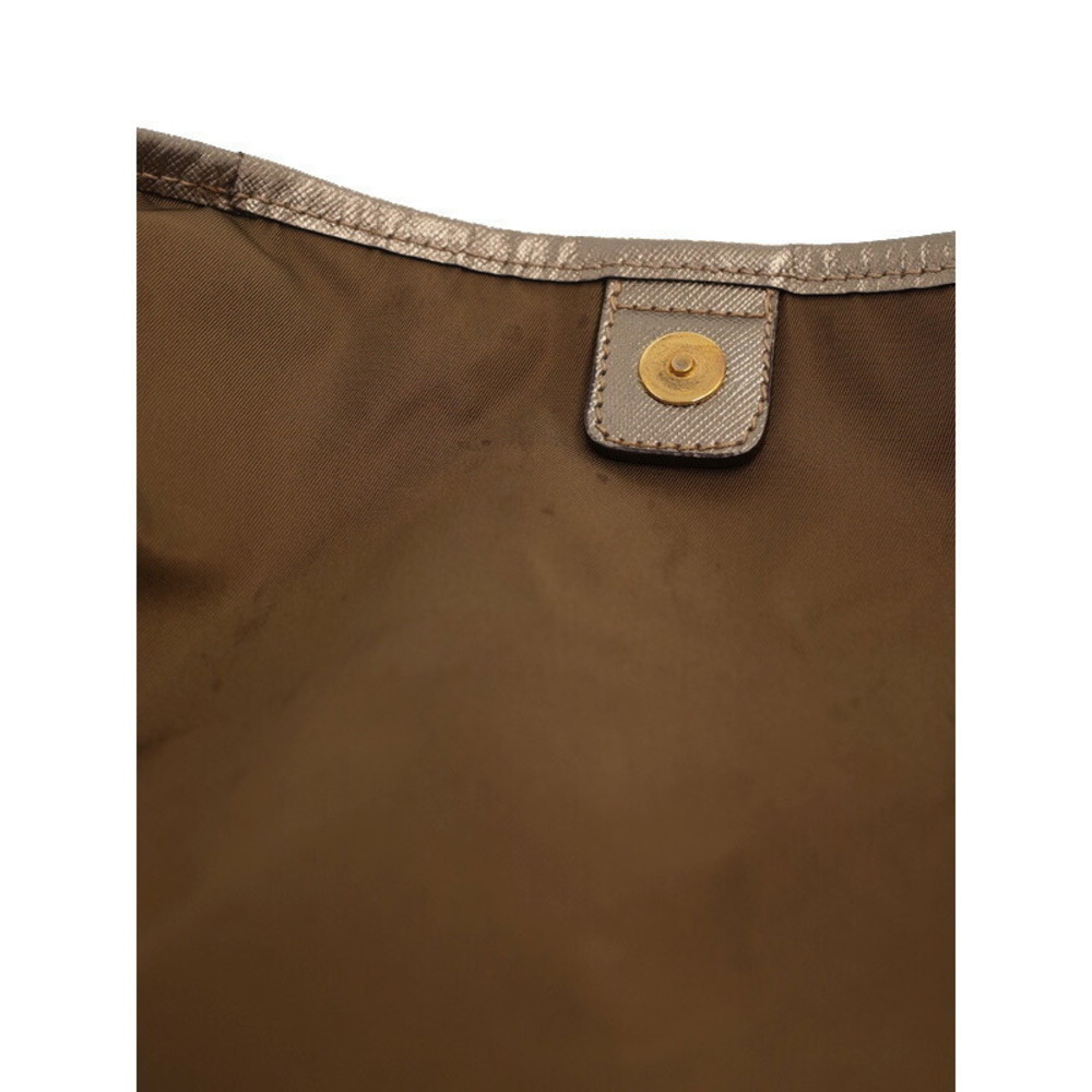 Prada tote bag Saffiano leather trim Tan Brown - Picture 6 of 9